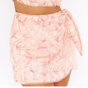 Show me your mumu linen wrap skirt